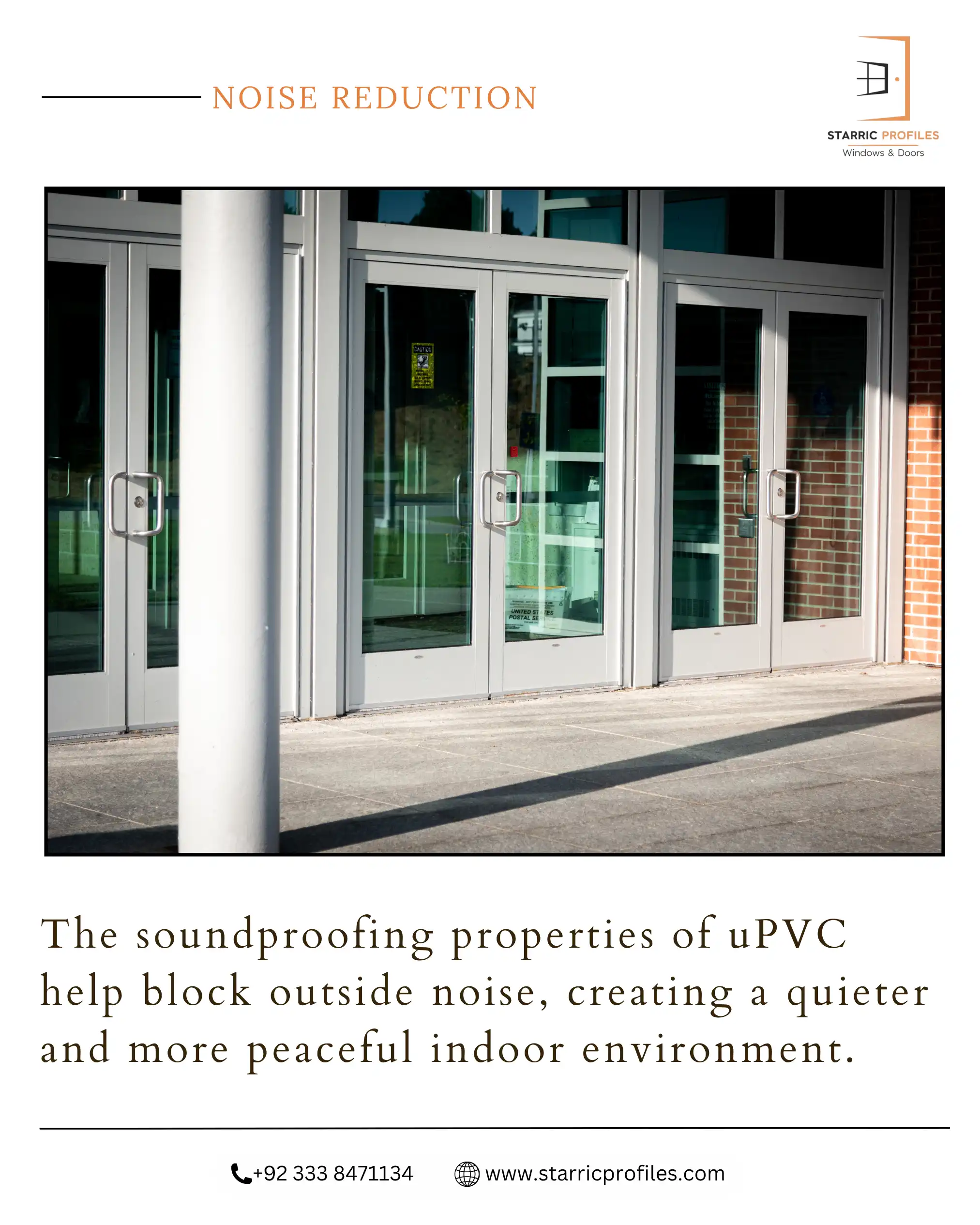 Soundproof uPVC Windows: The Perfect Solution for Noisy Cities in Pakistan